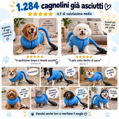 DryPaw™ Borsa Asciugatrice per Animali Domestici