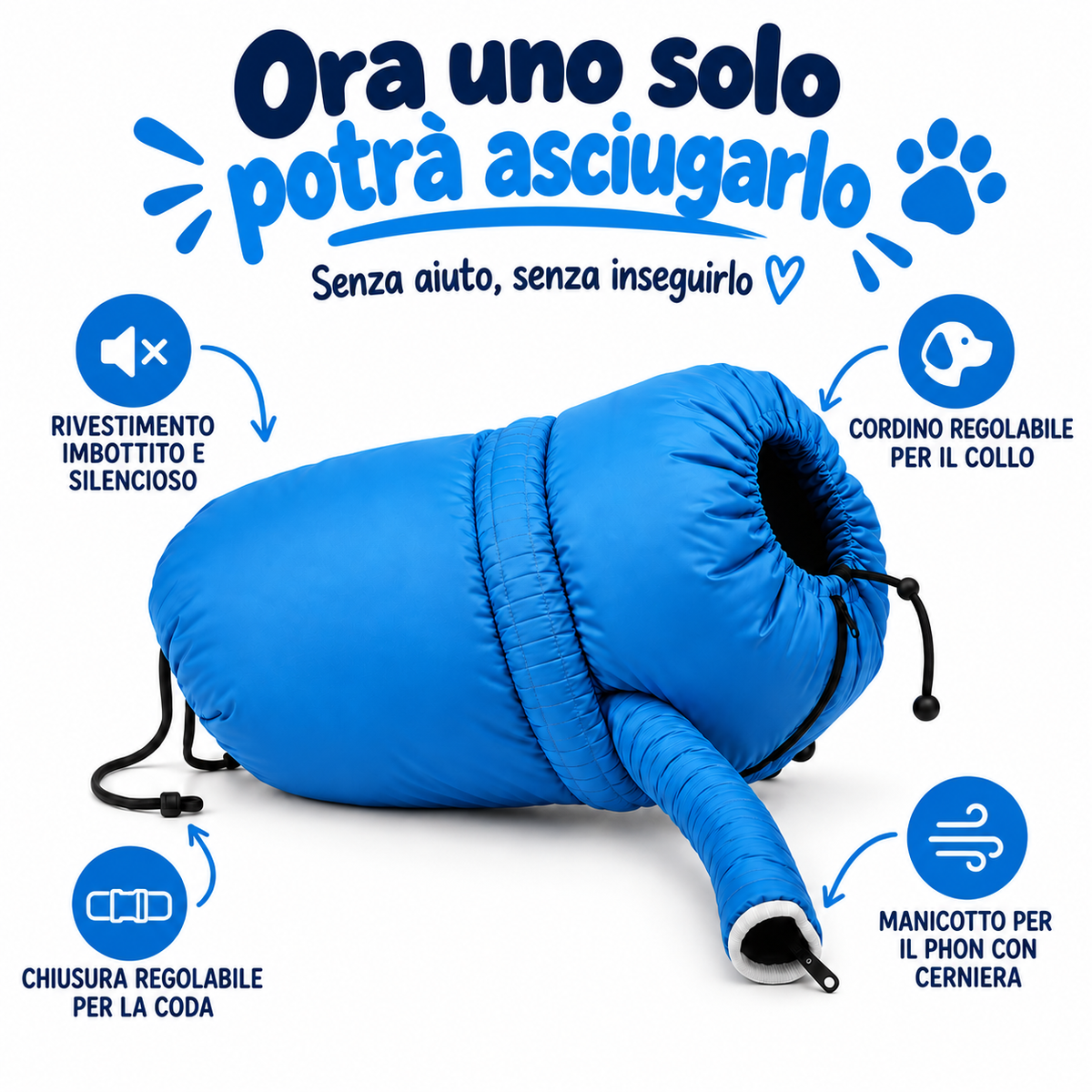 DryPaw™ Borsa Asciugatrice per Animali Domestici