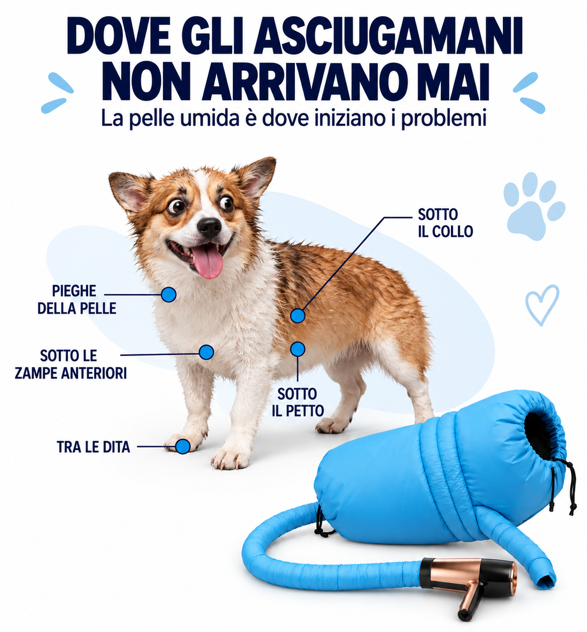 DryPaw™ Borsa Asciugatrice per Animali Domestici