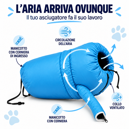 DryPaw™ Borsa Asciugatrice per Animali Domestici